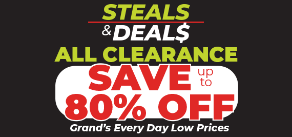 Steals and Deals - up to 80% off clearance